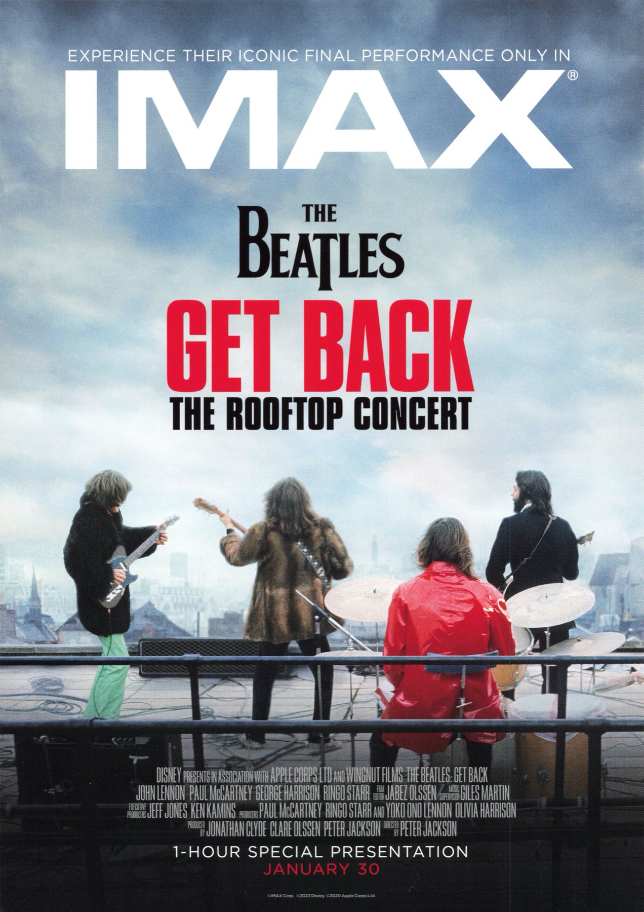 THE BEATLES GET BACK THE ROOFTOP CONCERT