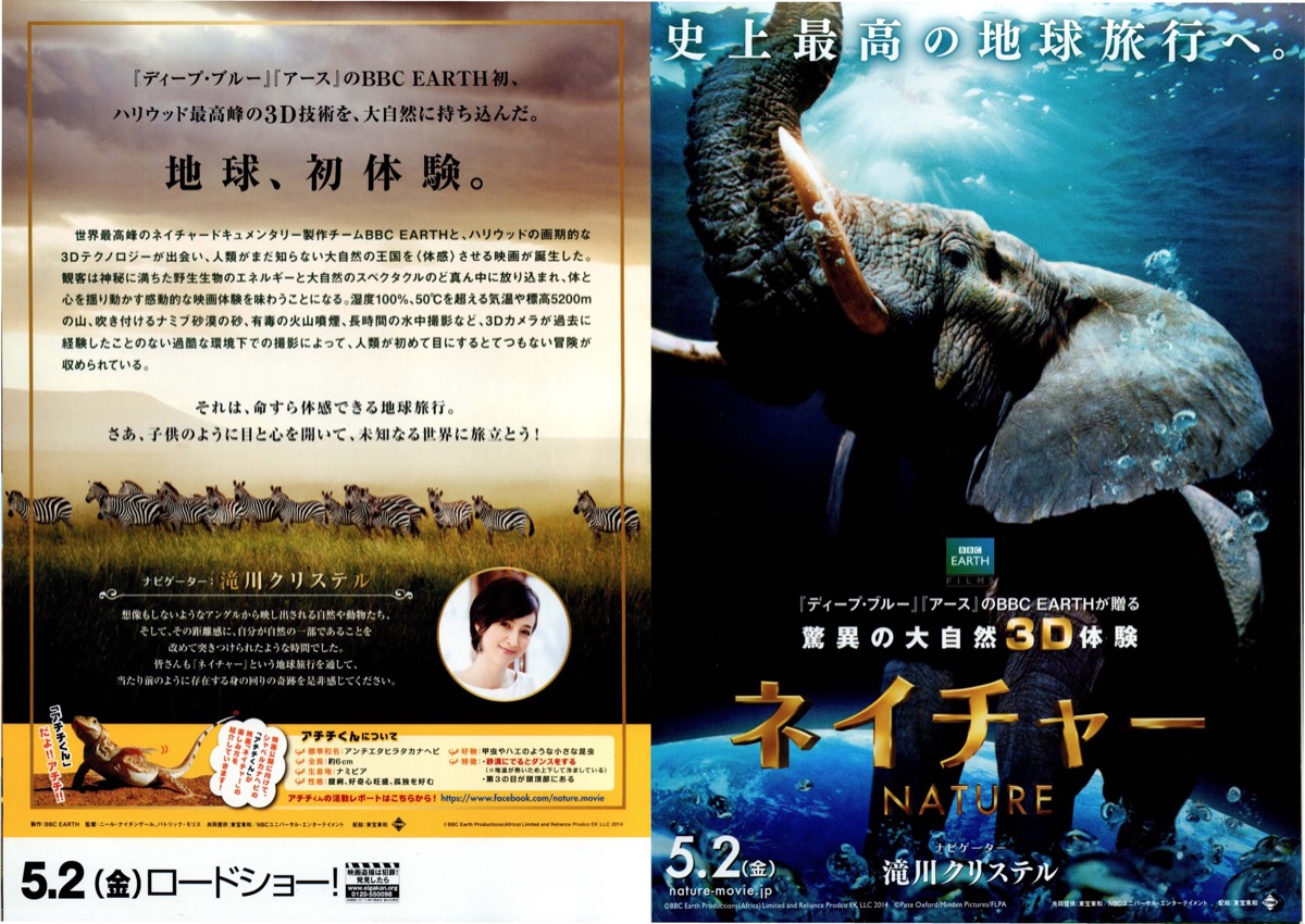 【送料込】2014年『ネイチャー』映画 パンフレット 洋画 nature ニール・ナイチンゲール