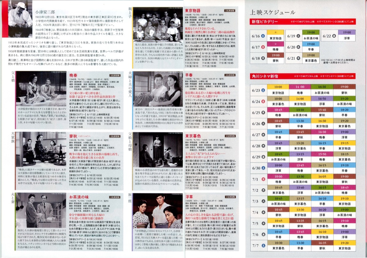 小津4K 巨匠が見つめた７つの家族