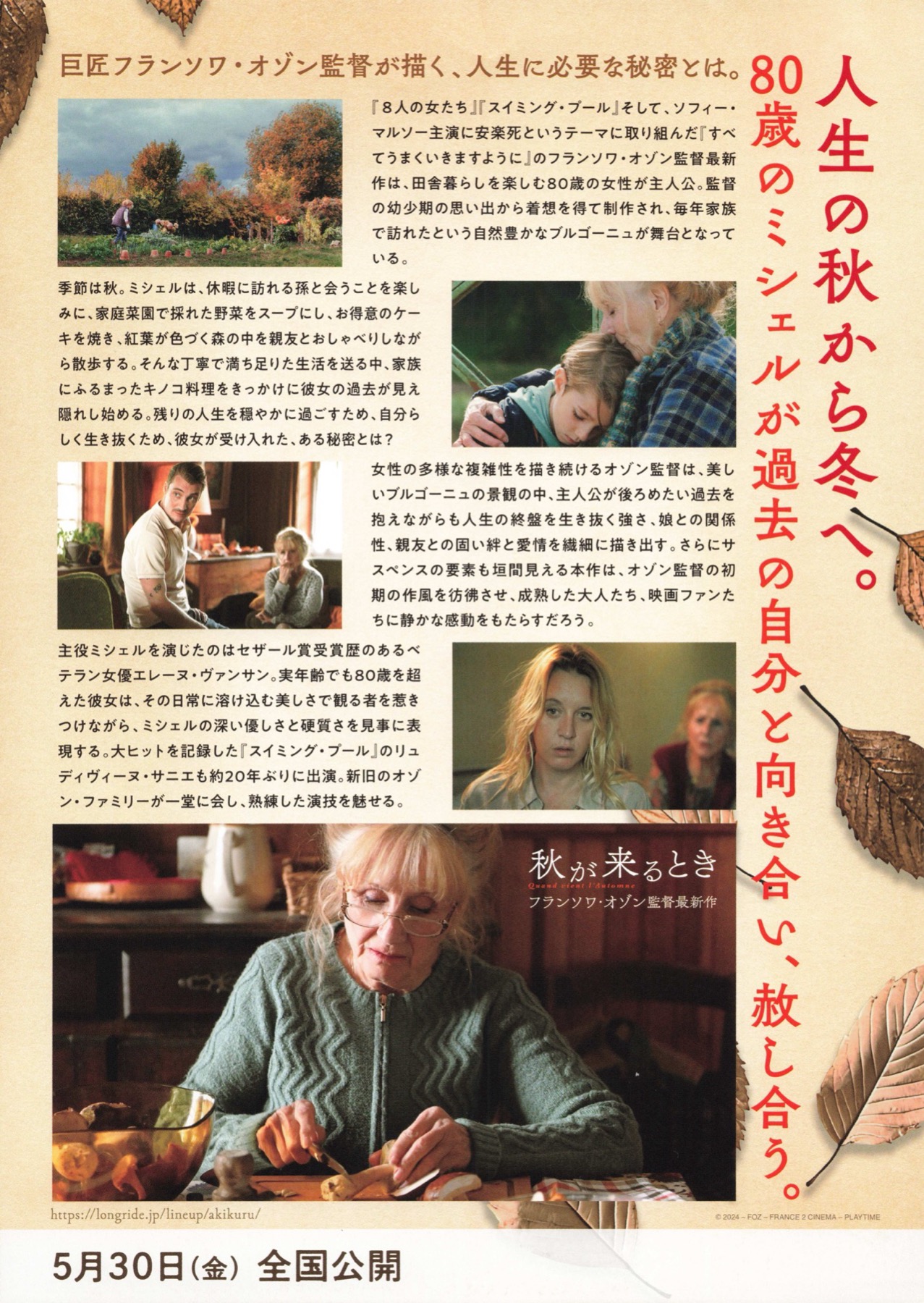 映画チラシサイト：秋が来るとき