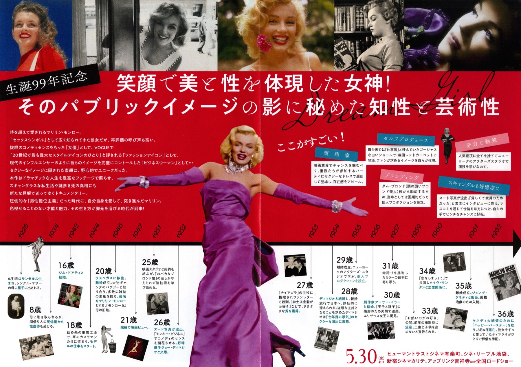 非売品】映画 マリリン・モンロー『私の愛しかた』ポスター（B2